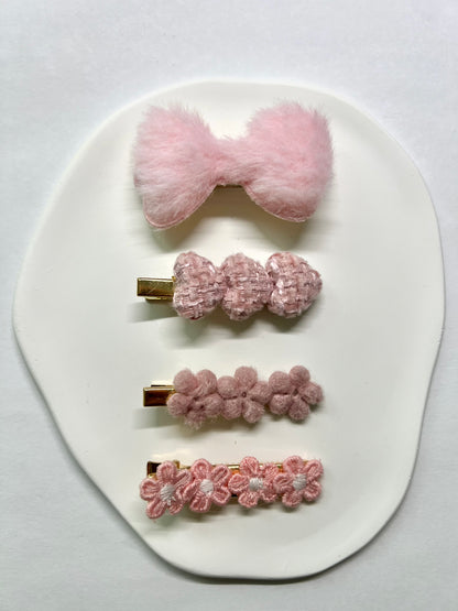 Strawberry milk hair clips