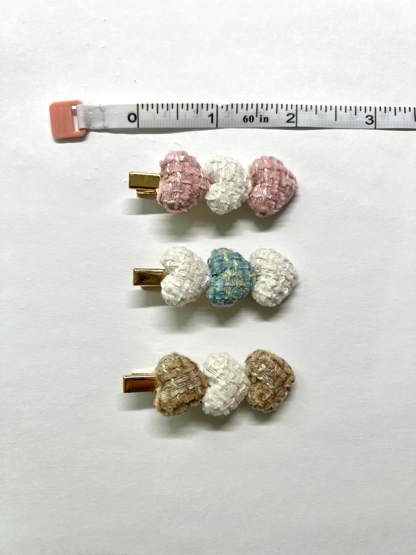 Cotton candy hair clips