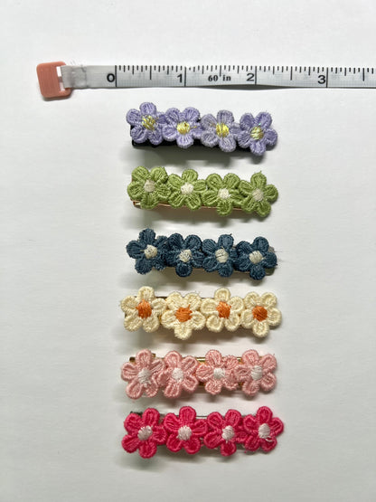 Flower hair clips ("Laura")