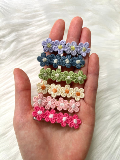 Flower hair clips ("Laura")